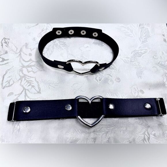 6-piece Heart Series Chokers & Thigh Belts Lot - Picture 7 of 12
